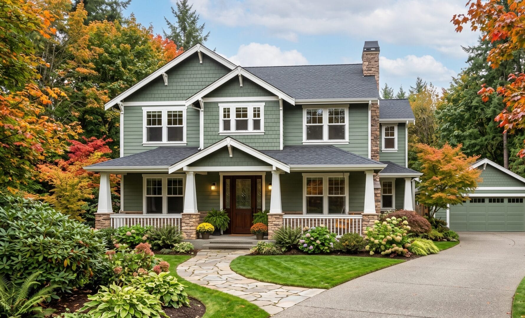 Exterior house painting project in Maple Valley, WA by Evergreen Pro Painting 1