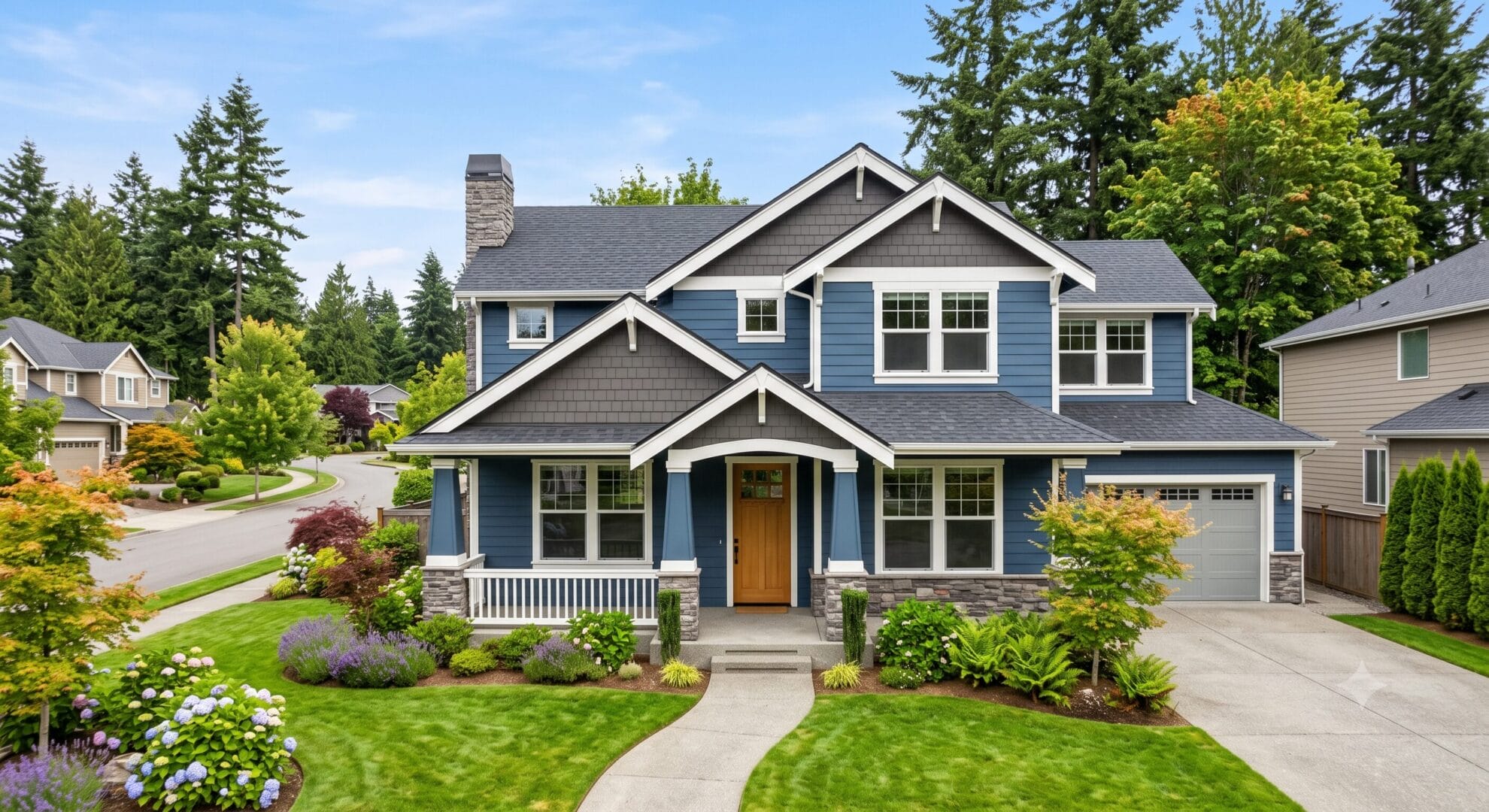 Exterior house painting project in Federal Way, WA by Evergreen Pro Painting 1